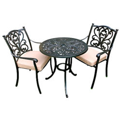 LG Outdoor Devon Round Bistro Set, Bronze